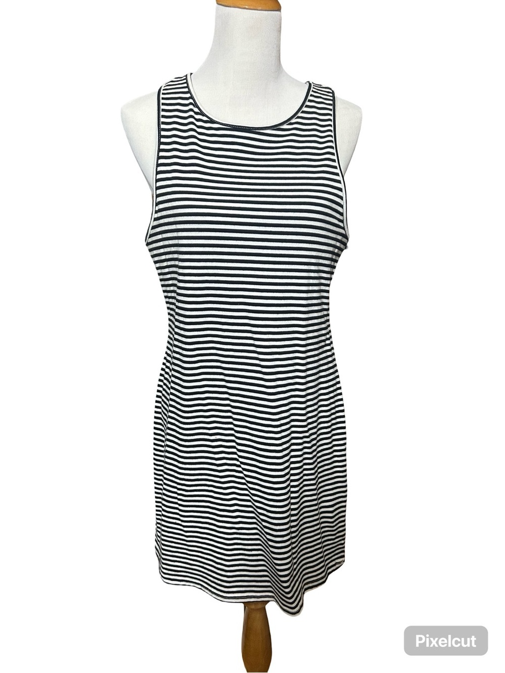 Metal Mulisha Black & White Striped dress